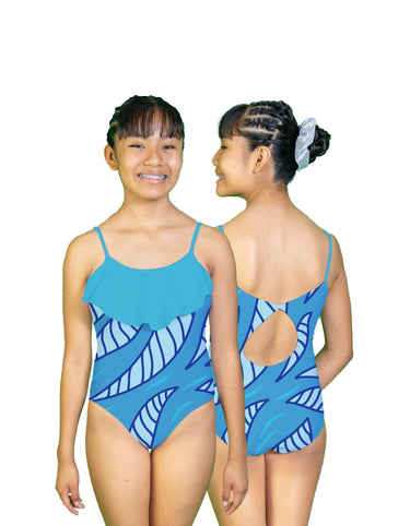 Trajes de baño de natación con olan M002